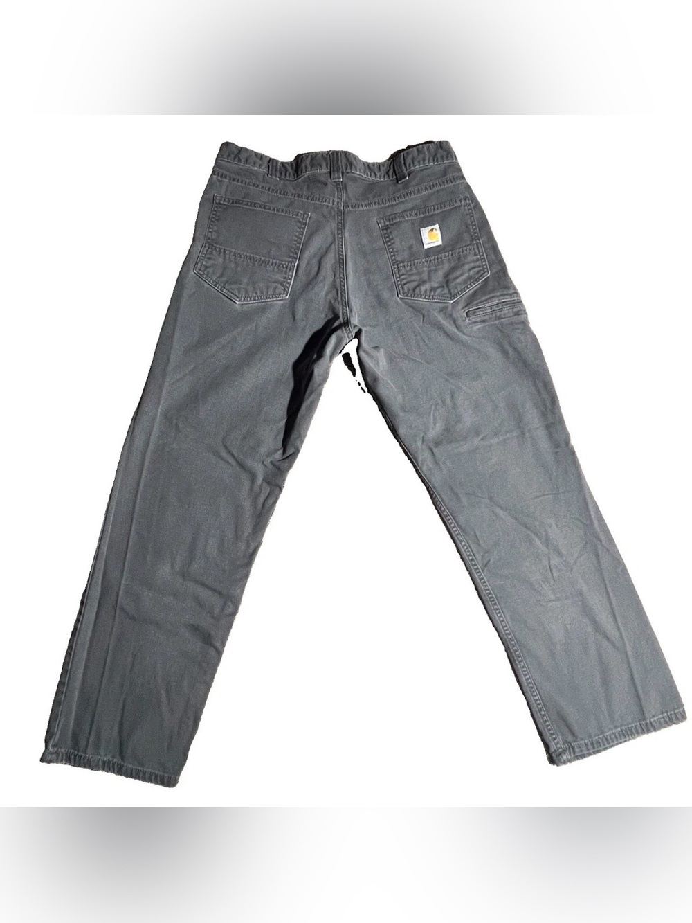 Carhartt Rugged Flex Relaxed Fit Canvas Work Pant 36X30 Gray Durable Mens Wear - Picture 2 of 5
